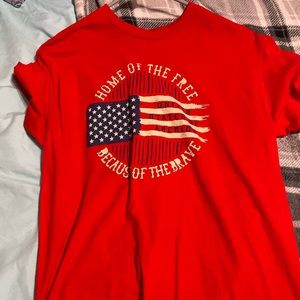 Red America T-Shirt Large